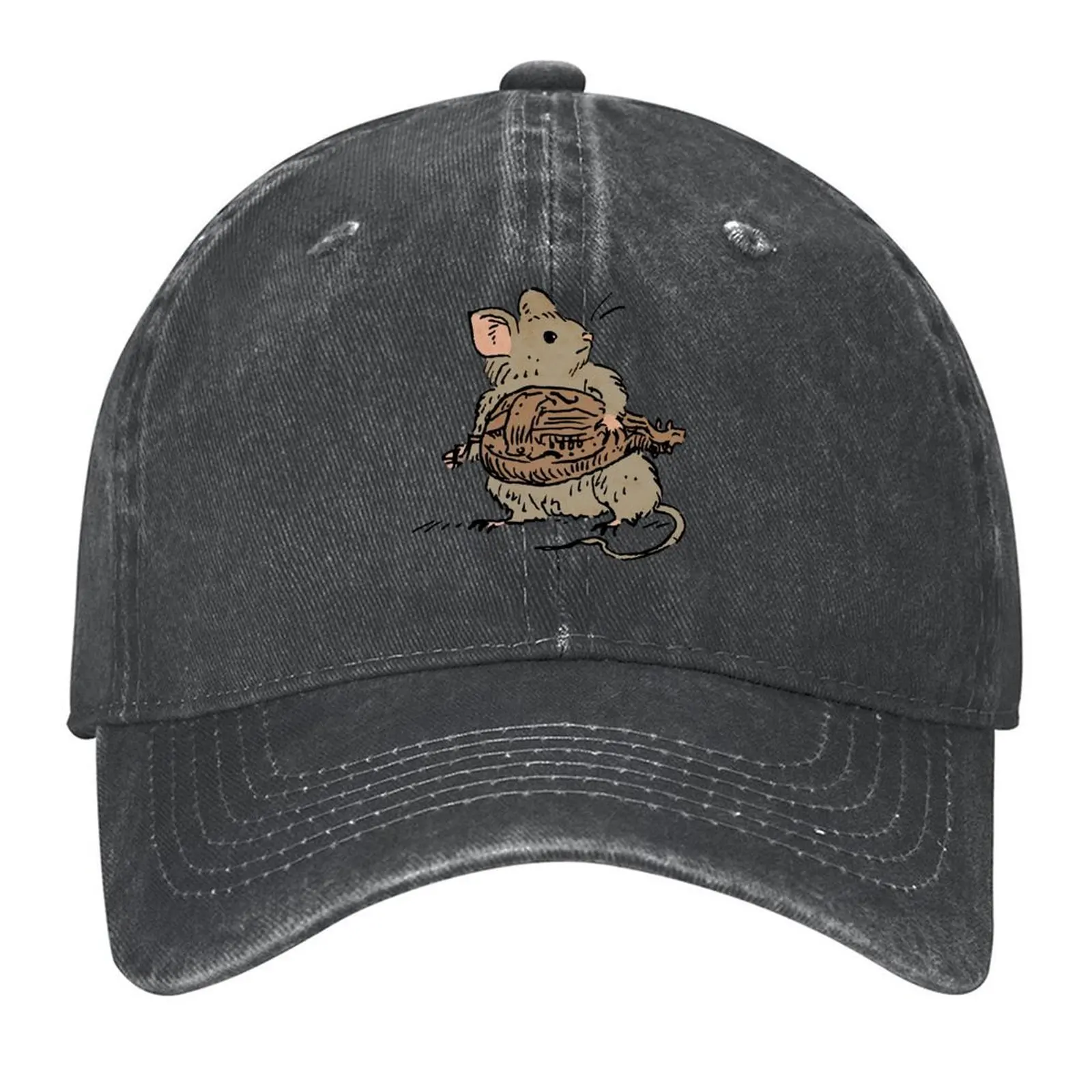 

Hurdy Gurdy mouse (large) Baseball Cap Hat Beach Military Cap Man dad hat sun caps For Man Women's