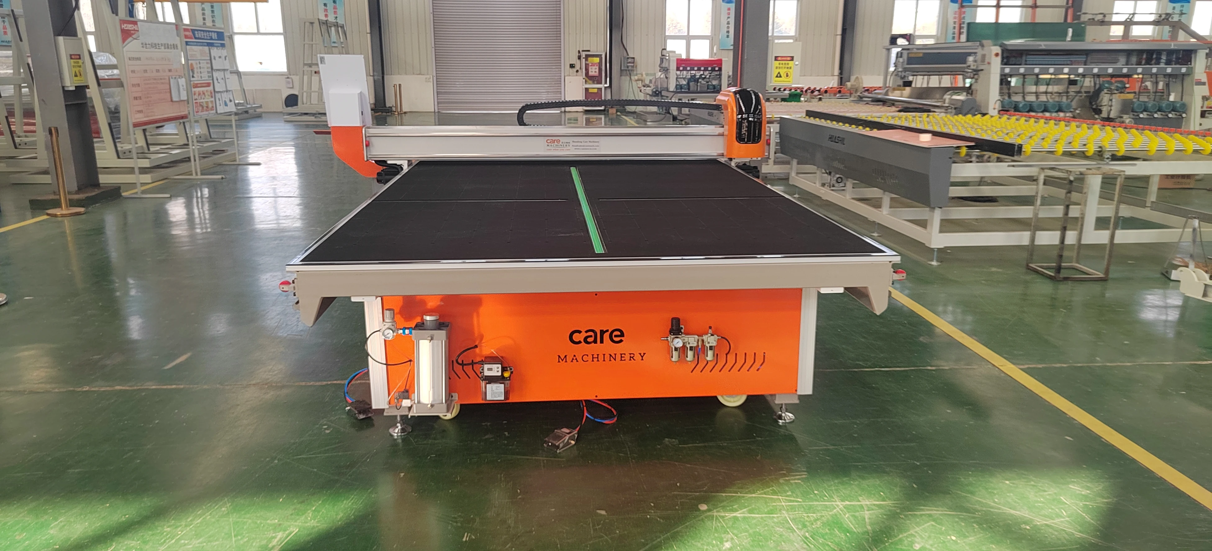 Fully Automatic Air Float Glass Cutting Table Auto CNC Mirror Round Glass Cutting Machines