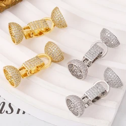 Juya DIY Women Pearls Bracelets Necklace Making Components 18K Gold Plated Bead Caps Fasteners Closure Hooks Clasps Supplies