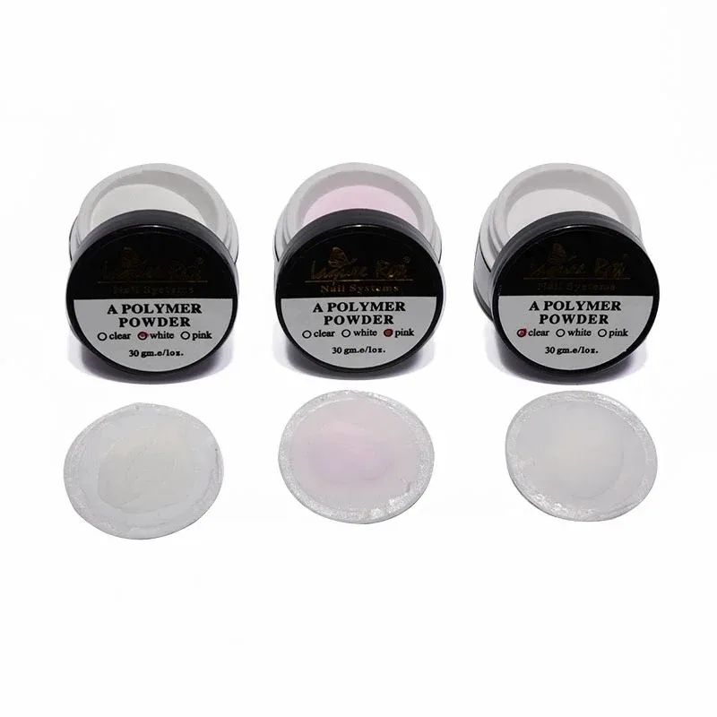 1 pc Pink White Clear Color Nail Carved Acrylic Powder Crystal Powder  Polymer Powder 3D Nail Art Design Decoration Tool