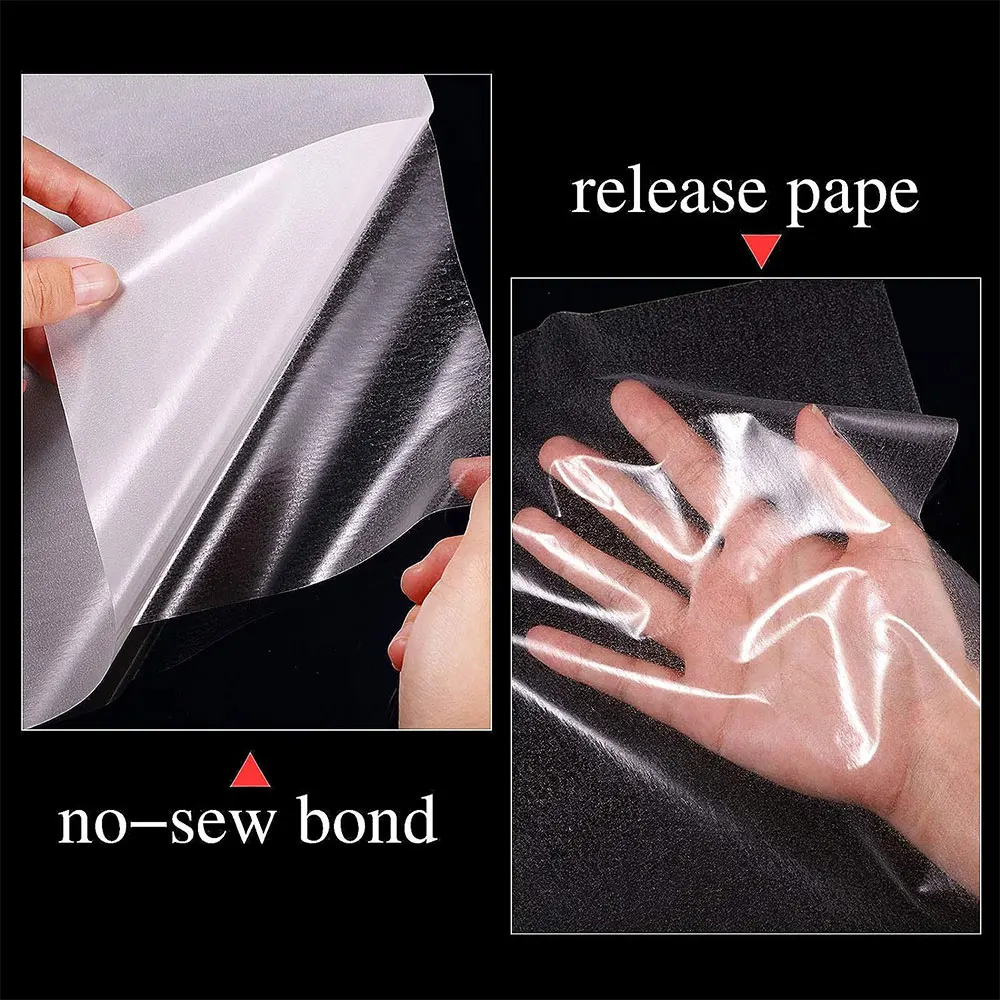 10Pcs Iron-on Patch Double Sided Adhesive Sheet Fabric Patches For Badge Peel and Stick Pants Backpack Clothes Curtains Repair