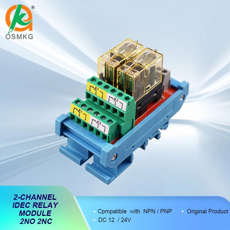 2Channels 2NO 2NC  Dual Group Relay Module 250VAC  8A 12V/24V Electromagnetic Relays Relays  for Filling Machine