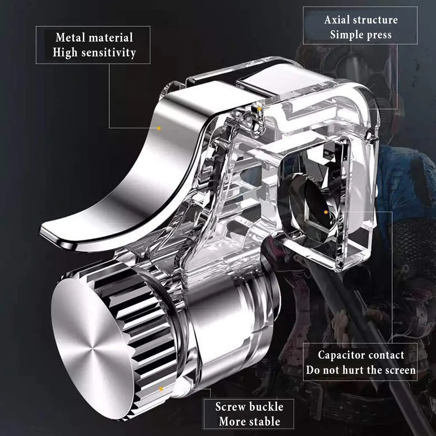 لوحة ألعاب زناد للهاتف المحمول PUBG ، وحدة تحكم في الألعاب ، مطلق النار L1R1 ، زر إطلاق الهاتف الذكي ، عصا تحكم مفتاح الهدف