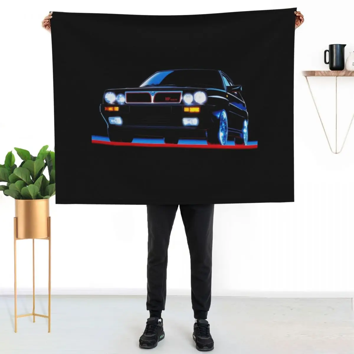 

DELTA HF - ADVERT Throw Blanket All Season Lightweight Soft Blanket for Bed