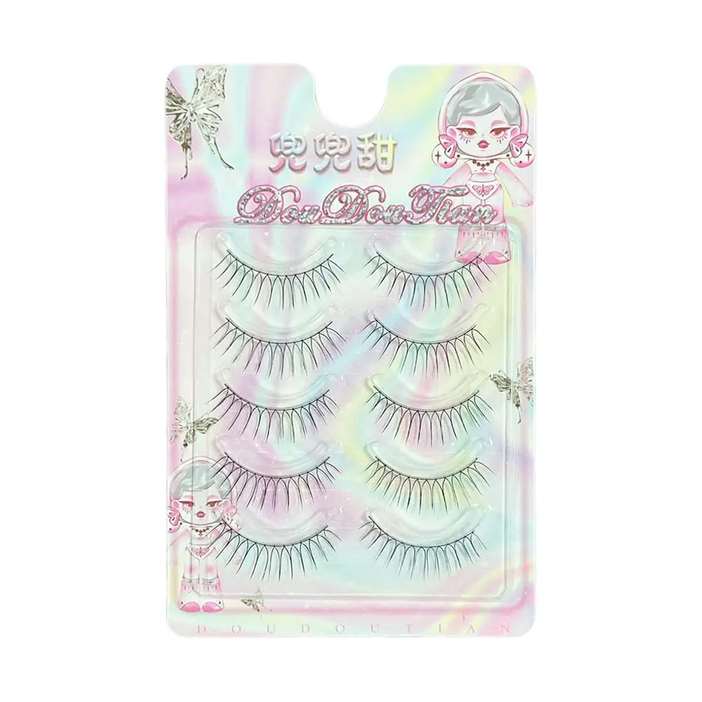 Sztuczne rzęsy Dream Deer, rzęsy w kształcie litery V, naturalne, transparentne, narzędzia do makijażu, kępki rzęs, kosmetyki do cosplayu, sztuczne rzęsy.