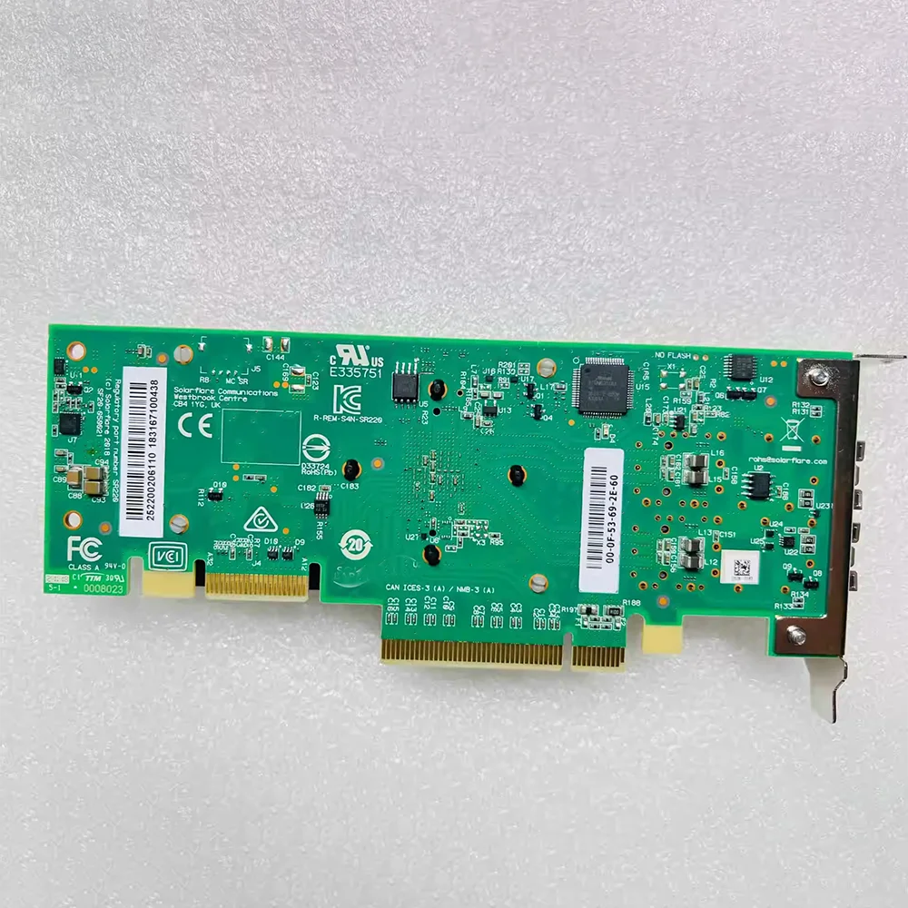 NIC For Solarflare 10 Gigabit network card With Double Electrical Ports SFN2522 X2522 8522