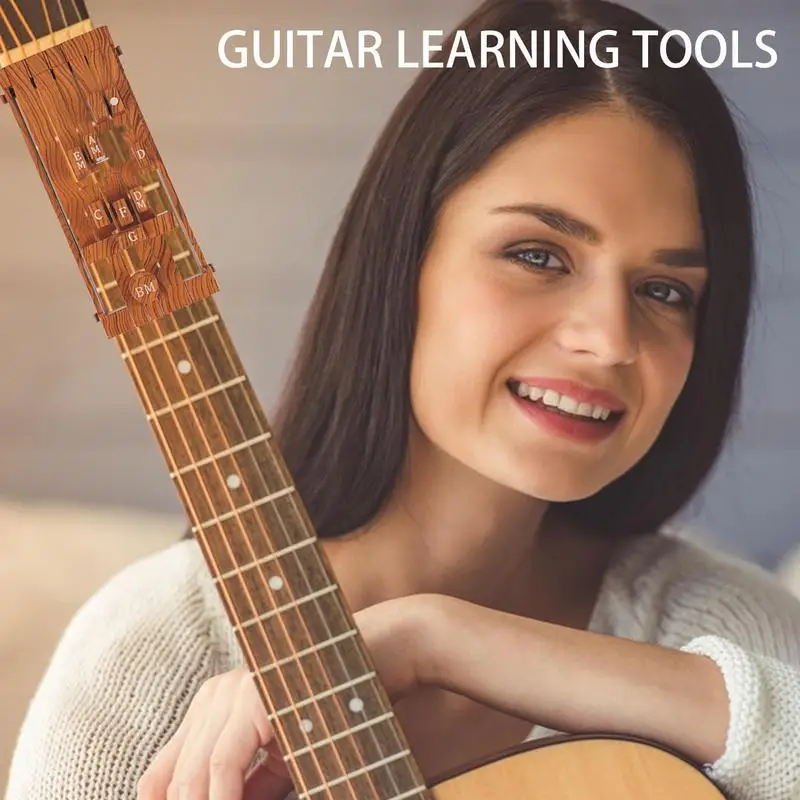 Chord Presser For Guitar Guitar Beginners Learning Tool Easy To Apply Guitar Learning Aid Tool Accessories With Chart For