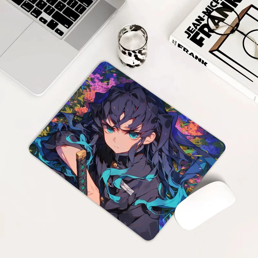 Demon Slayer Mousepad Small Office Computer Desk Mat Table Keyboard Big Mouse Pad Laptop Cushion Non-slip Deskpad Home Decor