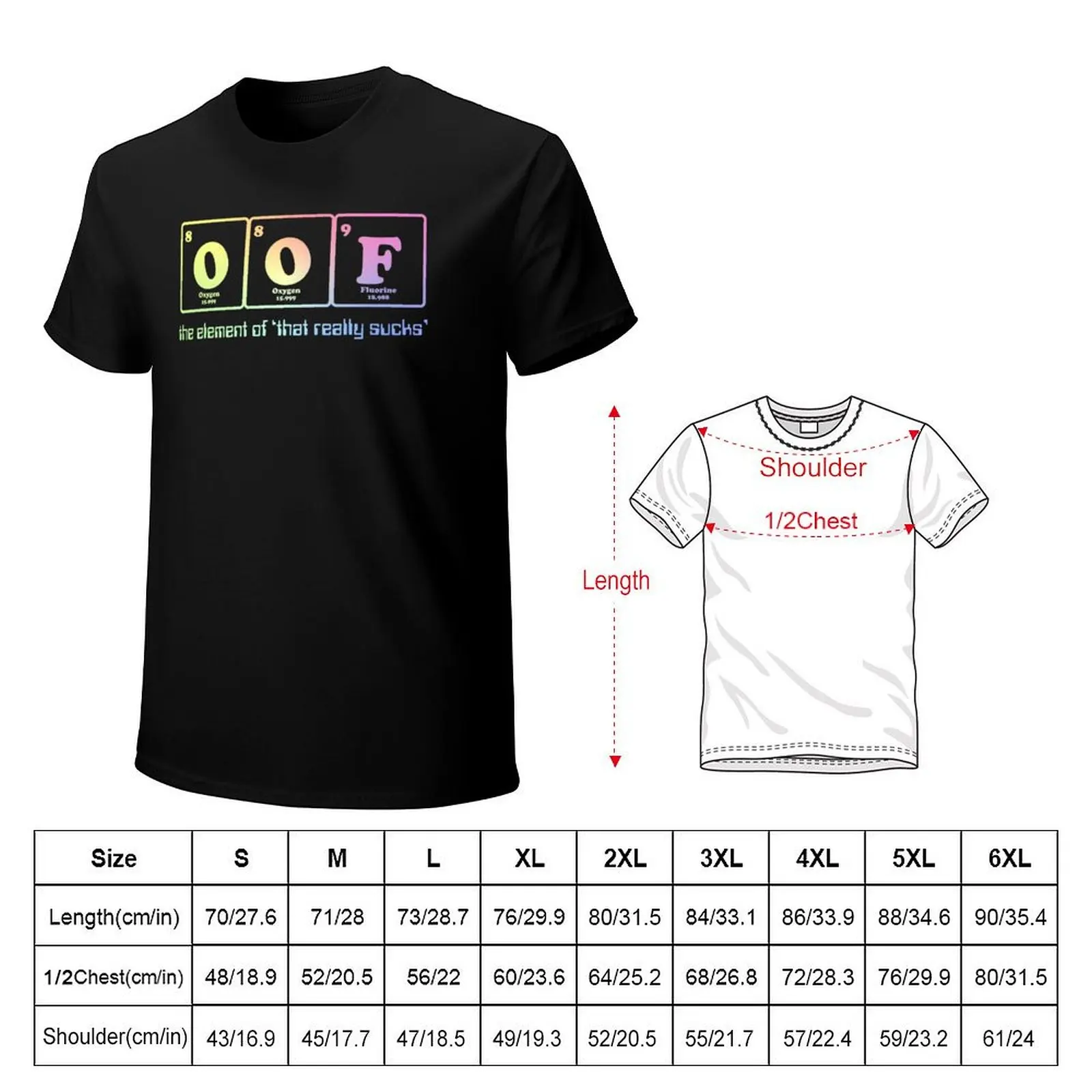 Periodic Table Element of That Really Sucks T-Shirt Casual Loose Fit Summer Tee Shirt