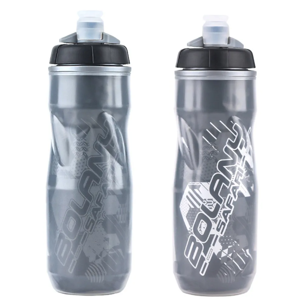 

Squeeze Out Bicycle Water Bottle 610ML PP5 Double Layer Bike Bottle Ice-Protected Bicycle Cycling Outdoor Cup Outdoor Sports