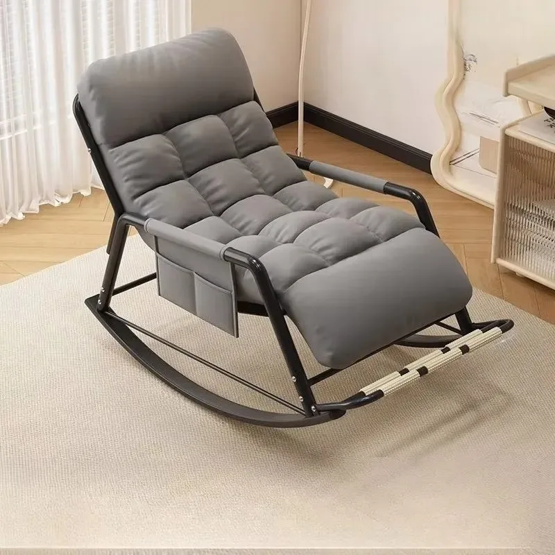 Recliner Rocking Chair Sitting and Sleeping Dual-purpose Lunch Break Chair Balcony Home Leisure Lazy Sofa Chair Ergonomic
