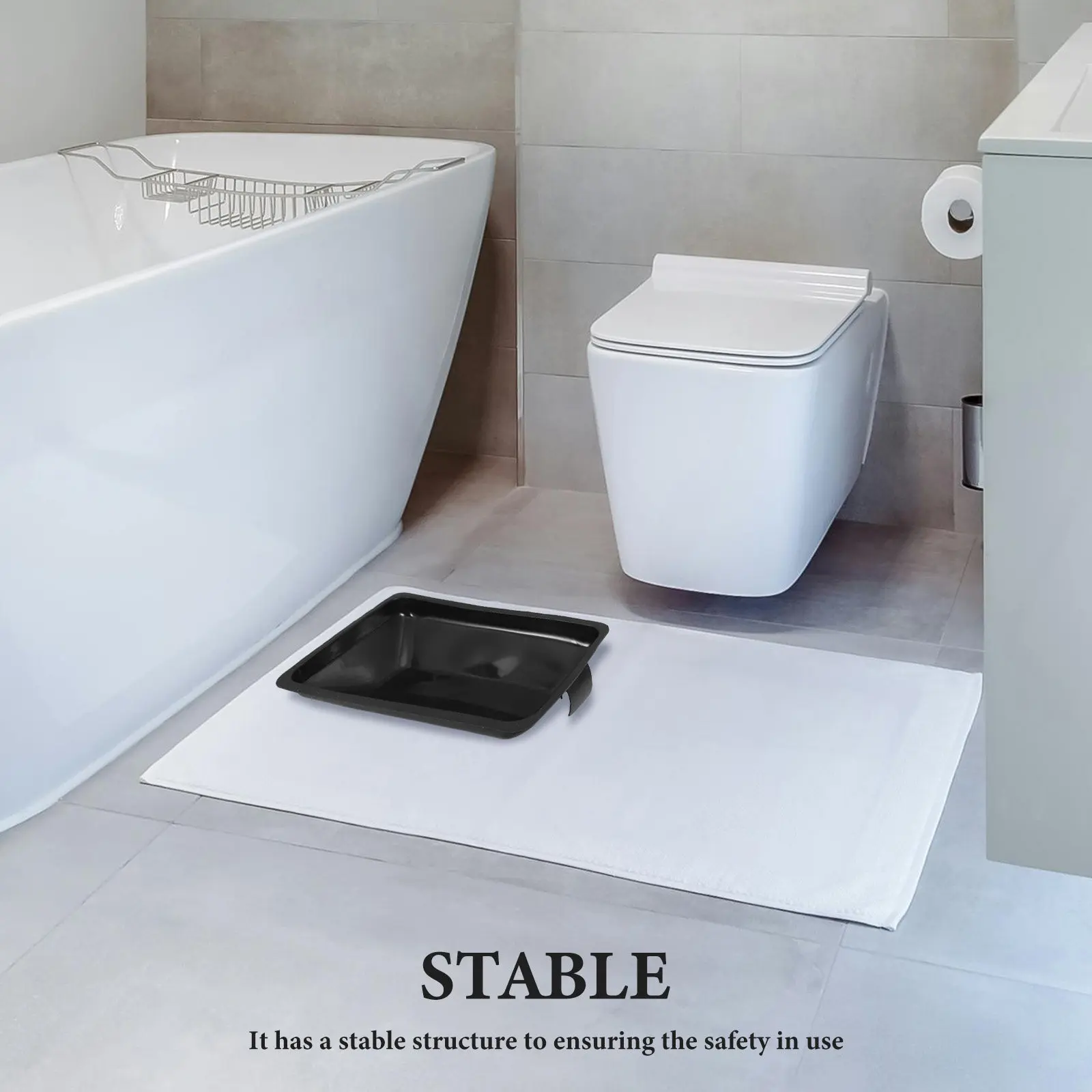Reusable Plastic Commode Pan for Bedside Toilet Portable Commode Chair High Back Support Wide Seat Comfortable for Elderly