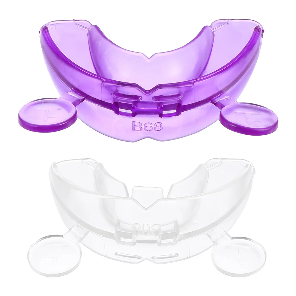 

2 Pcs Braces Mouth Guard for Teeth Grinding Gum Shield Plastic Silica Gel Adults Ergonomic Protector Night