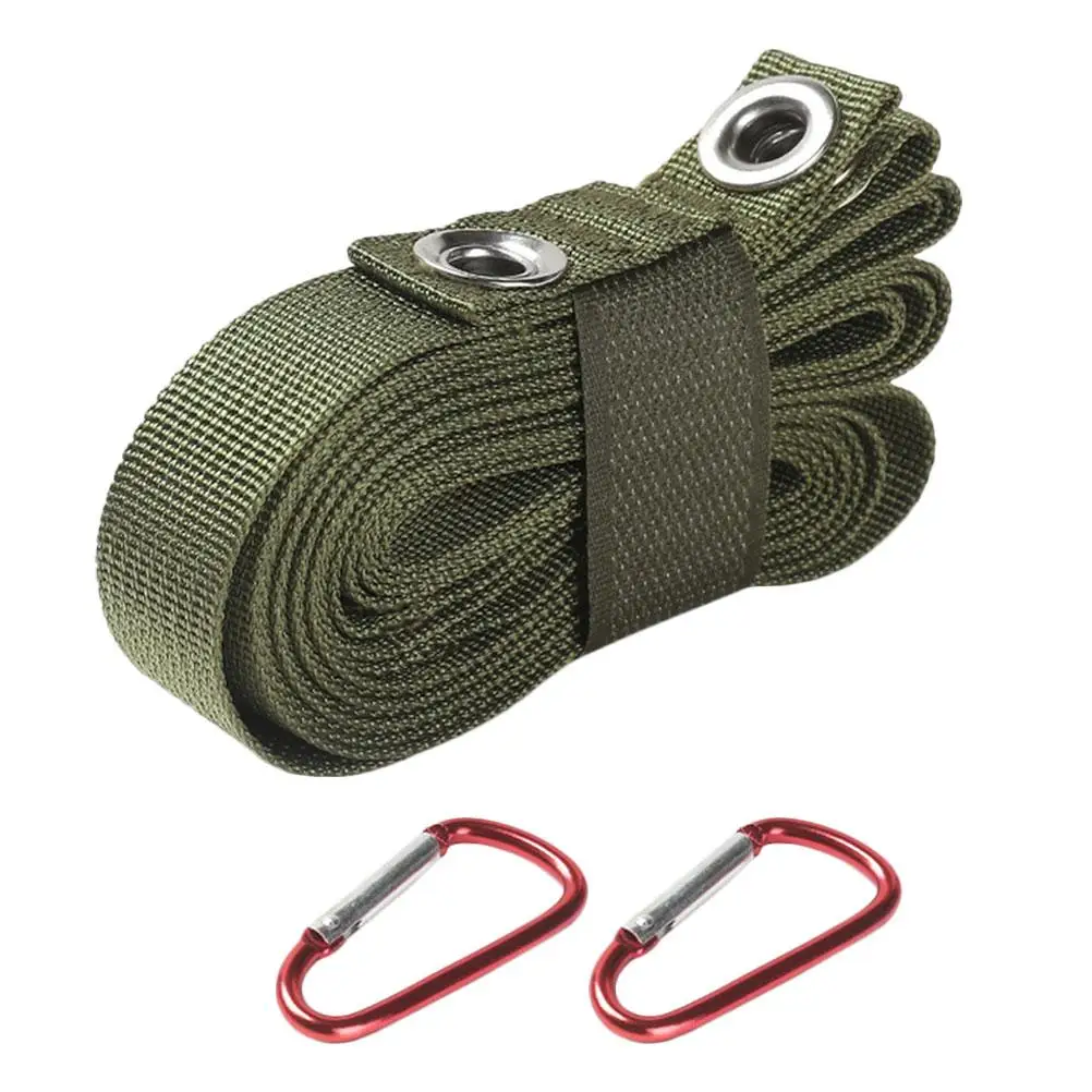 Tent Hanging Portable Camping Strap Green Multi Camping Supply functional Clothes Drying Lanyard Outdoor Gear