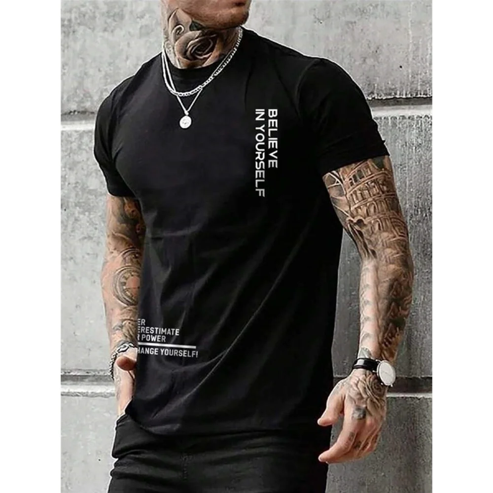 Men\'s T-Shirt Summer Tshirt Casual Short Sleeved Top O Neck T Shirt Loose Micro Elasticity Retro Fashion Breathable Men Clothing