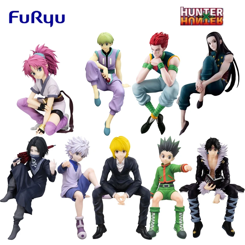 

FuRyu Original HUNTER×HUNTER Noodle Stopper Machi Kurapika Feitan Killua Zoldyck Gon Freecss Anime Action Figures Toys Kids Gift