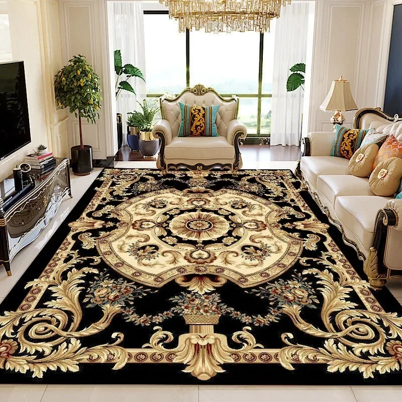 European Luxury carpets for living room Large Size Decoration Carpet Hotel Hall Soft Mat Bedroom Lounge Rug tapis salon 러그 카페트