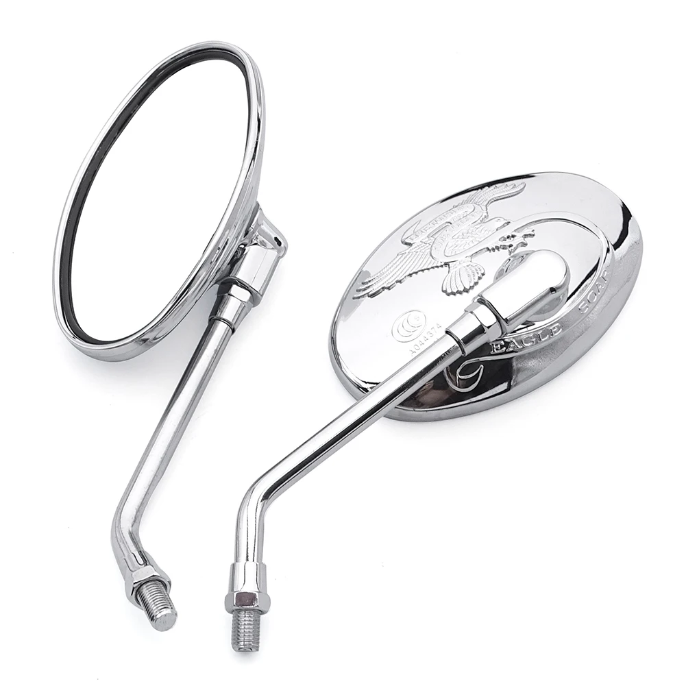 Per Honda Suzuki Kawasaki Touring Street Bike Universale 10mm Specchietti laterali posteriori per moto Moto Retrovisore Bobber Accessori