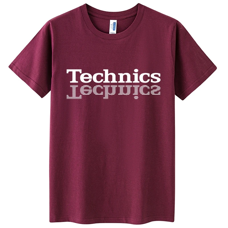 Camiseta técnica Dj tocadiscos casa de música Techno electrónica Hip Hop 100% Camiseta de algodón moda Casual calle DJ música camiseta