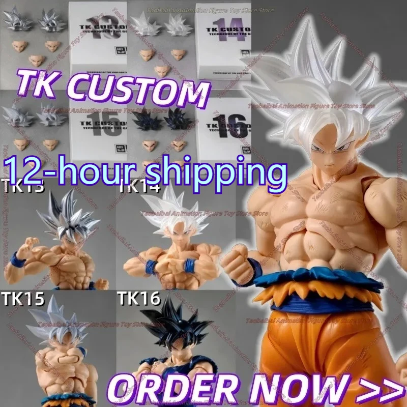 TKCUSTOM TK TK013 TK014 TK015 K016 Dragon Ball SHF Ultra Instinct Son Goku 3,0 Köpfe Benutzerdefinierte Headsculpt Set Action-figuren Spielzeug