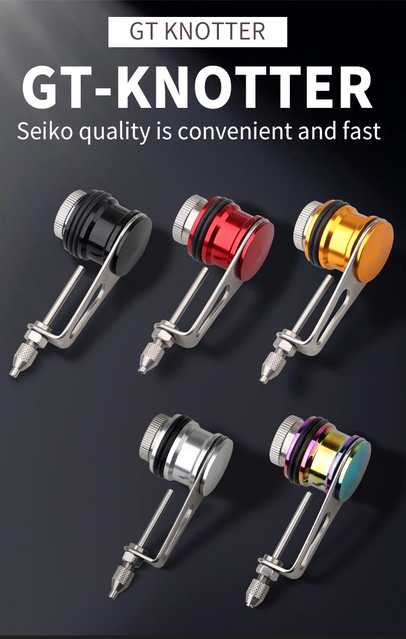 Edelstahl Vereinfachter Bobbin PR GT PR FG Knotenwickler Knotenmaschine für schnelle Carbon- und PE-Schnurbindung – Detail 1