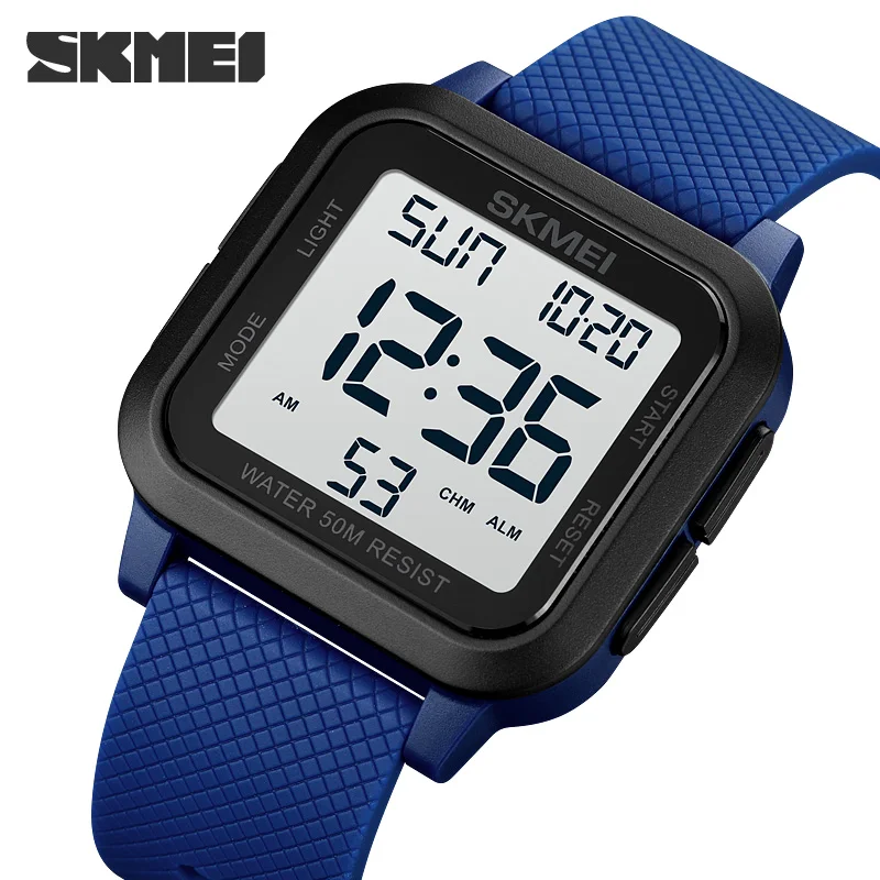 SKMEI1894 hombre Outdoor Sport Watch Men Alarm Chrono Clock 5Bar Waterproof Military Watches LED Display Shock Digital Watch