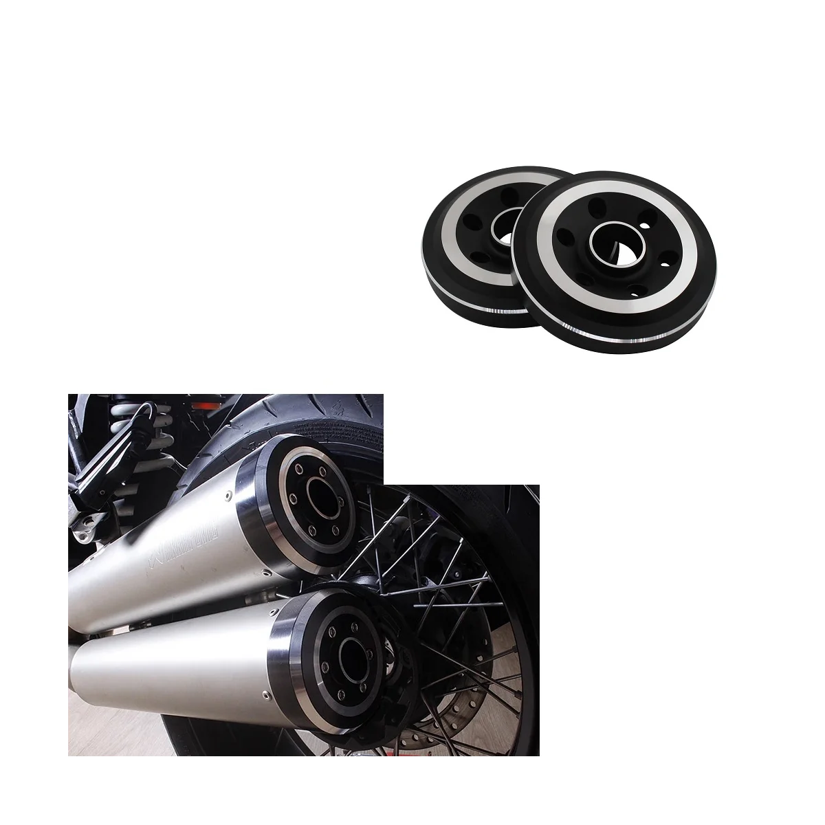 Motorcycle Exhaust Tip Tail Cover Muffler End Cap Shell for R Nine T/ Pure/ / Urban /Scrambler R1200R