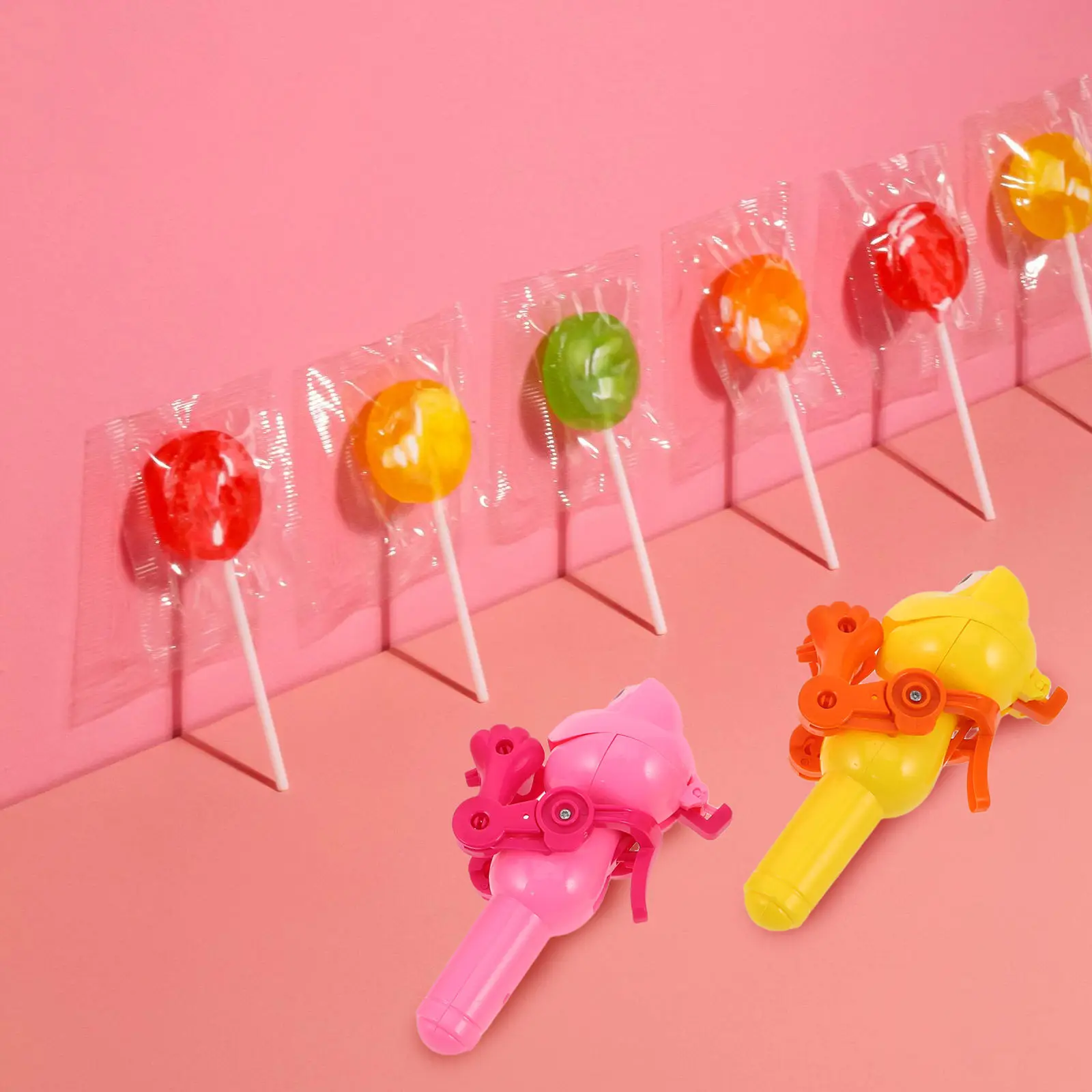 3Pcs Frog Shaped Lollipop Dispenser Machine Creative Candy Storage Robot for Children Easy Use Birthday Party Decoration