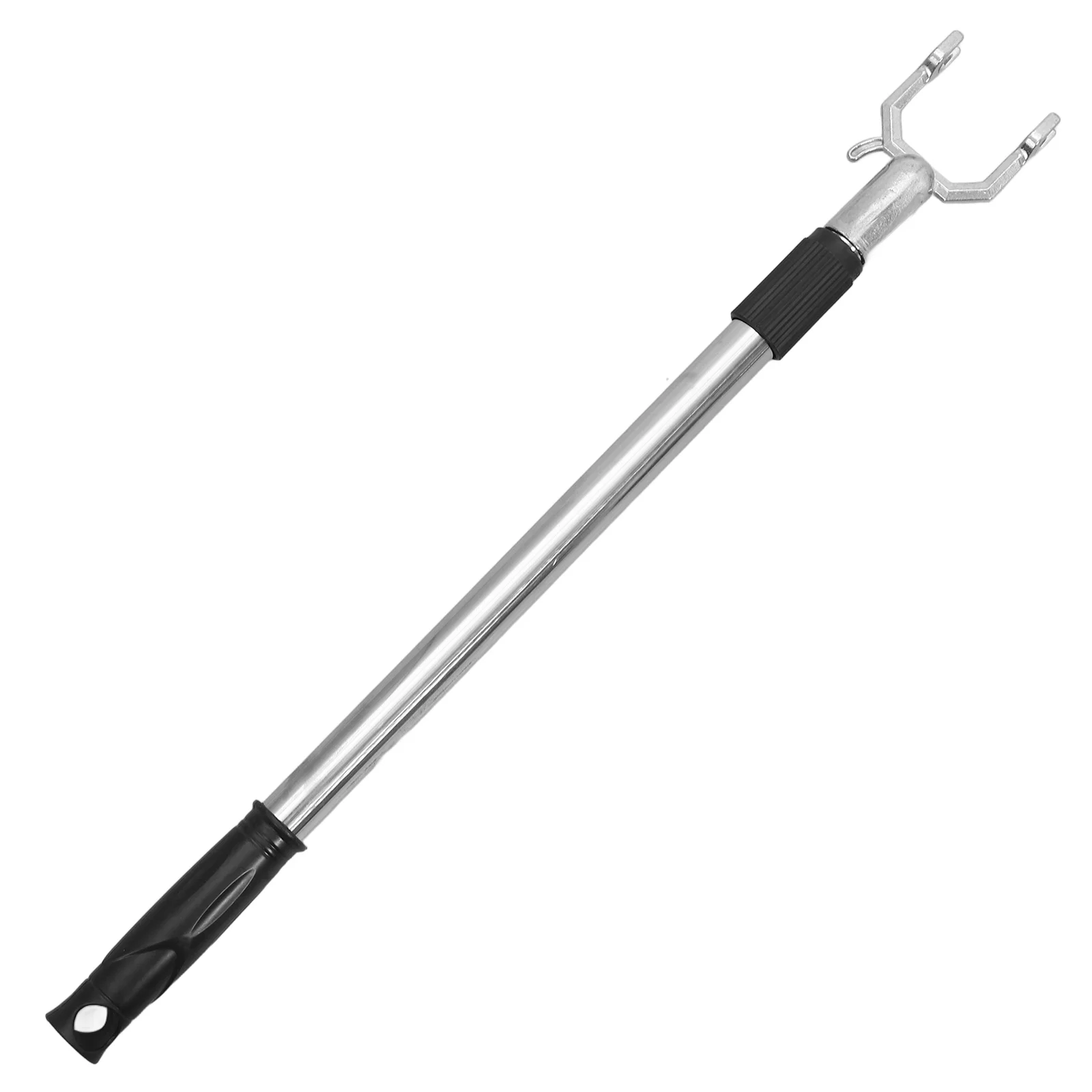 

Coat Hook Clothes Fork Telescopic Reach Pole Clothesline Drying Rod Black Adjustable Poles