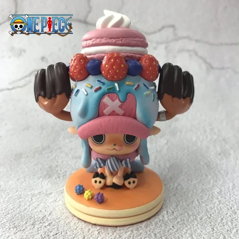 11cm Anime One Piece Action Figure Tony Tony Chopper Candy Cake Kawaii Figurine Pvc Collectible Model Toys Kids Birthday Gift