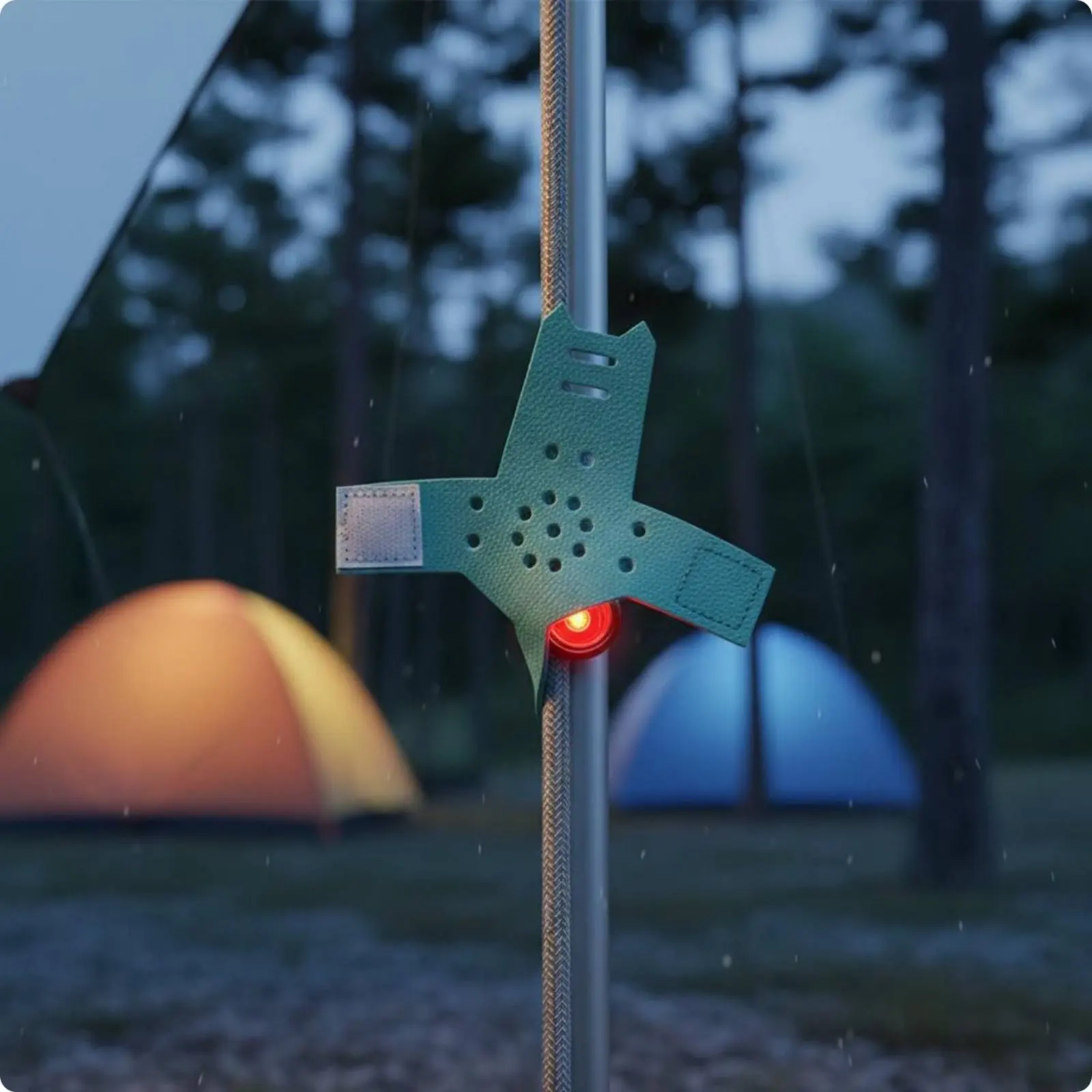 

4 Pieces Frog Clip Light LED Tent Rope Light Tent Rope Charm Decorative Outdoor Gear Hook Attachment