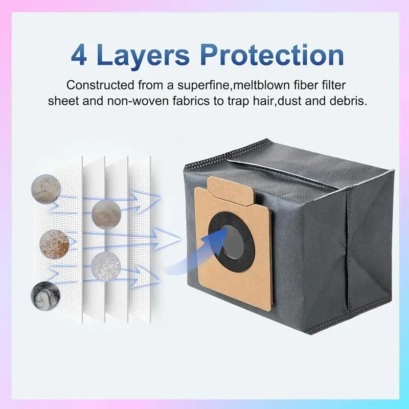 ABRG-14 パックダストバッグ Eufy Clean X8/X8 Pro/X10 Pro オムニロボット掃除機セルフエンプティステーション、掃除機アクセサリーパーツ用