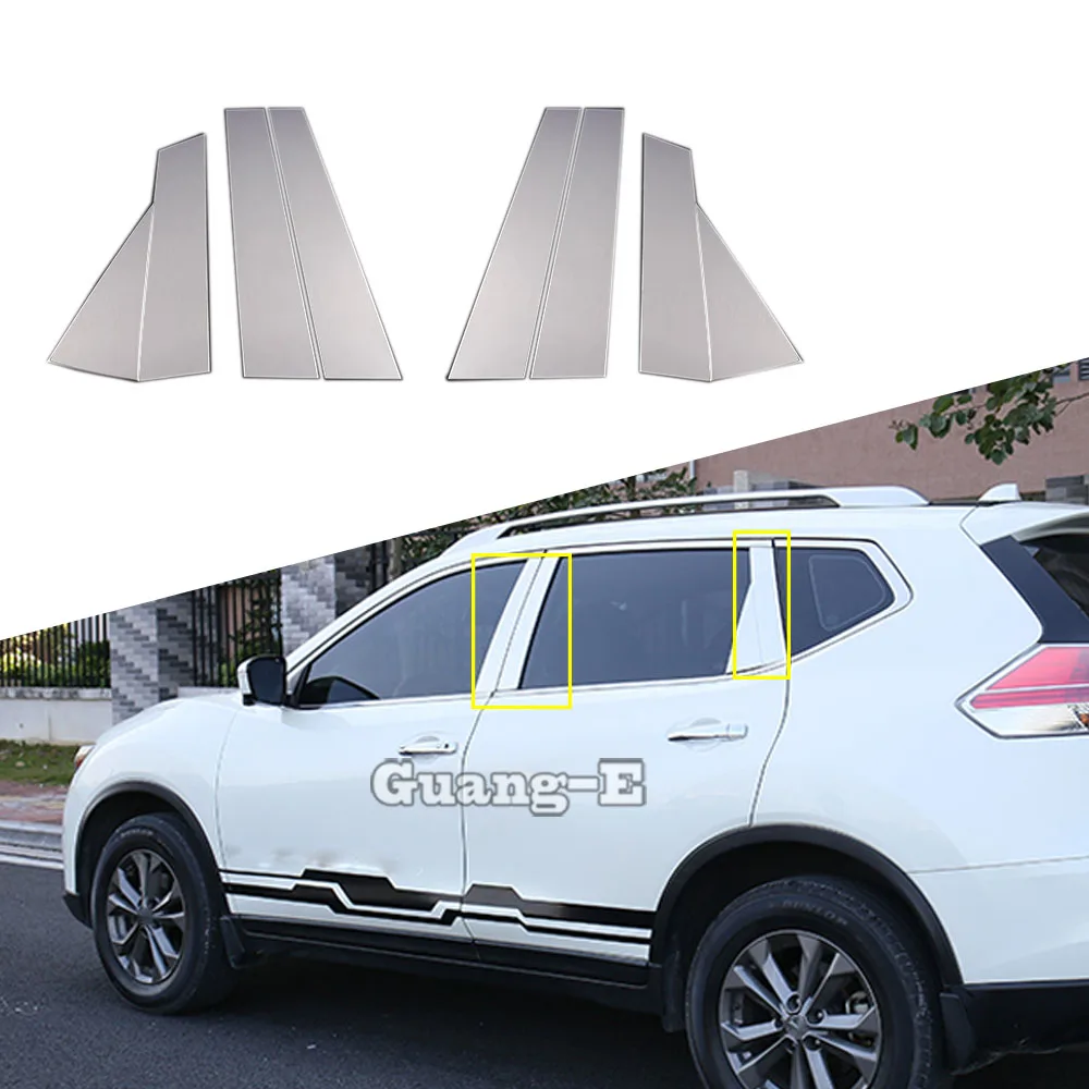 

Чехол для кузова автомобиля, стеклянный оконный декор, средняя полоса, обрезанная рамка, лампа-карандаш для Nissan X-Trail T32/Rogue 2014 2015 2016