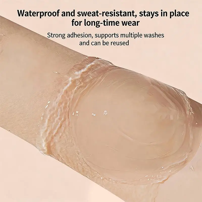 Silicone Breathable Round Cup Push Up Bra Self Adhesive Strapless Invisible Bra Adhesive Breast Pasty NChest Paste