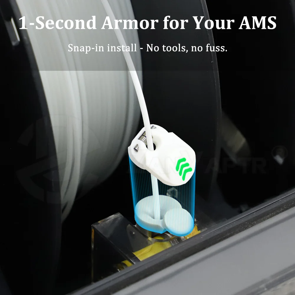 NEW AMS1 Inlet Ring Protector for Bambu Lab X1/P1 Series 4/8pcs 3D Printer Accessories Guard Durable Installation Simple
