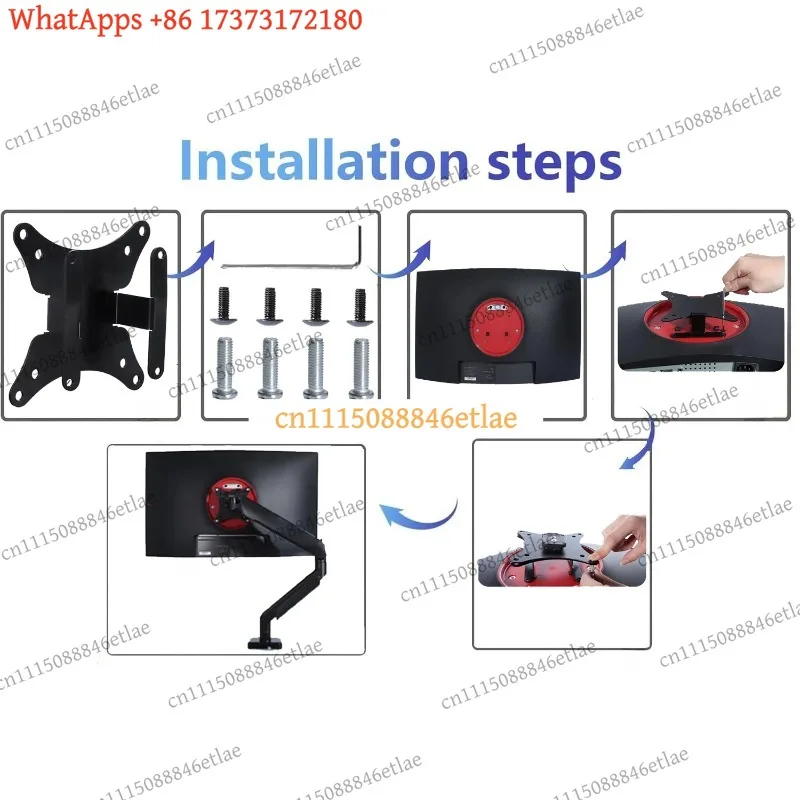 k3 for VESA Mount Adapter 75x75/100x100 for MSI Optix MAG27CQ AG240VC G32CQ5P MAG270 AG321 Monitor Arm Bracket