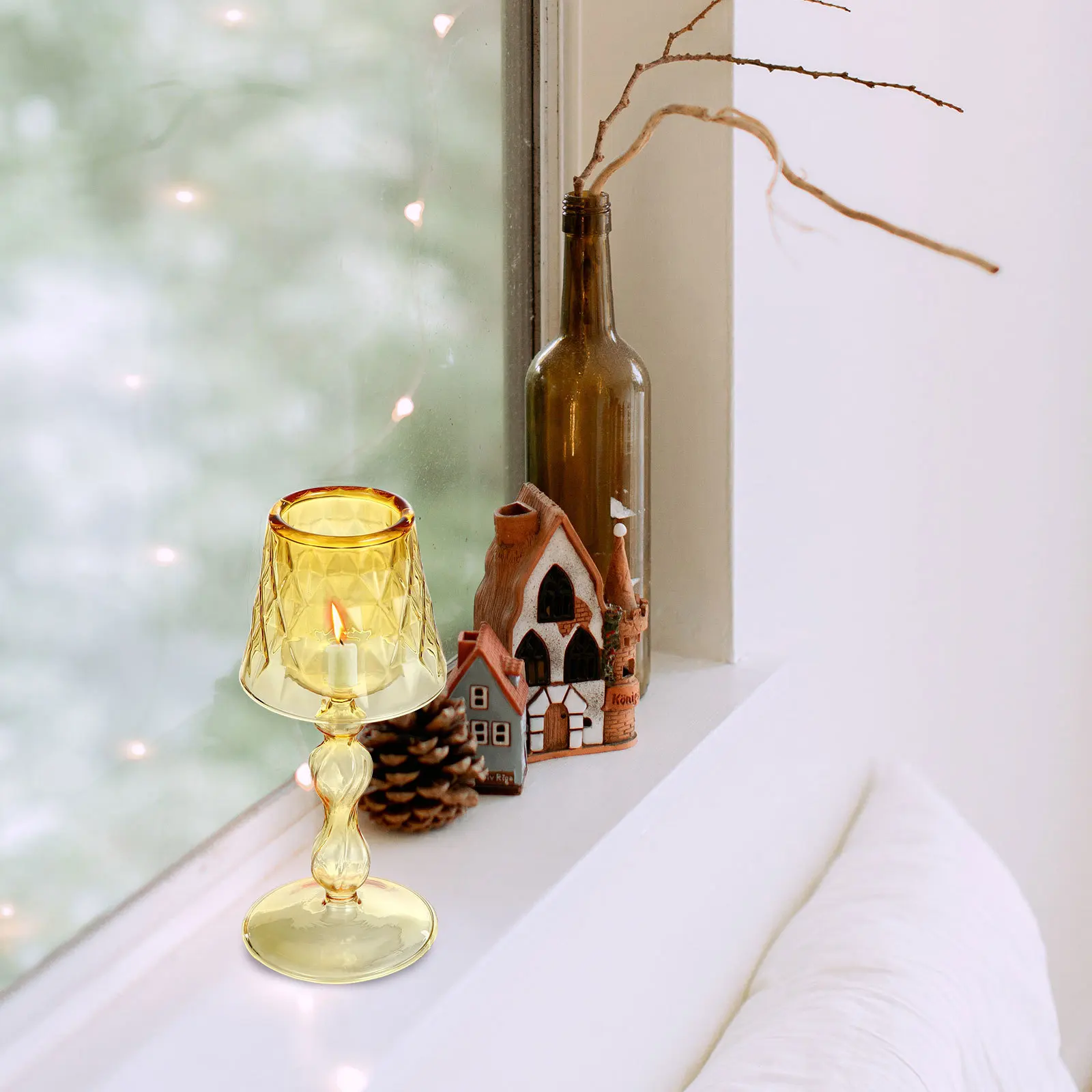 

Glass Holder Modern Minimalist Style for Room Decor Use Functional and Artistic Stand for Living Room Bedroom