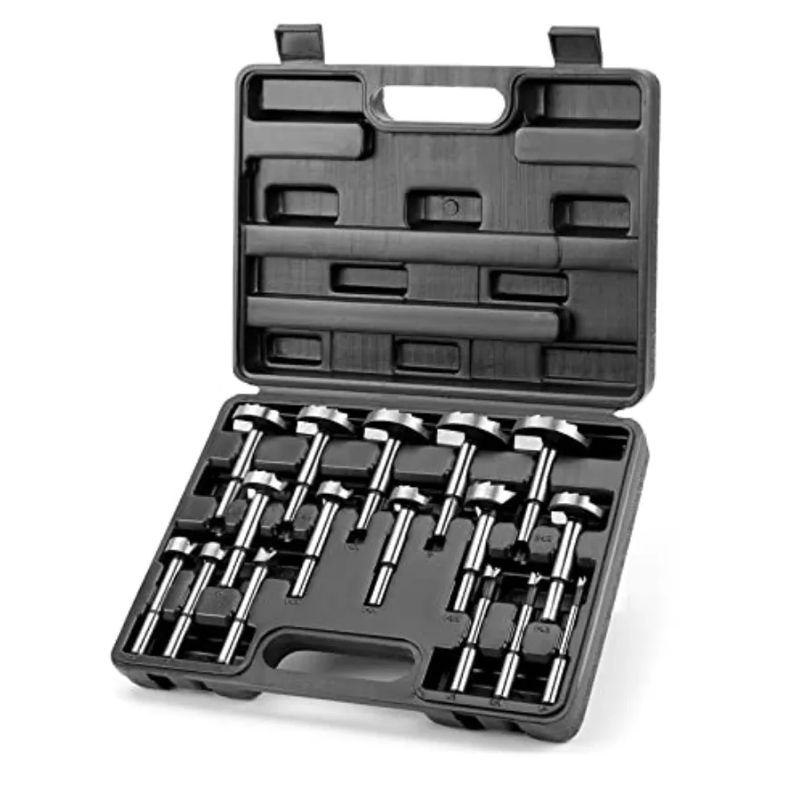 

Forstner Bit Set 16pcs for Woodworking Precision Carbon Steel Drill bits for Clean Holes Professional Heat-Treated Boring Tool