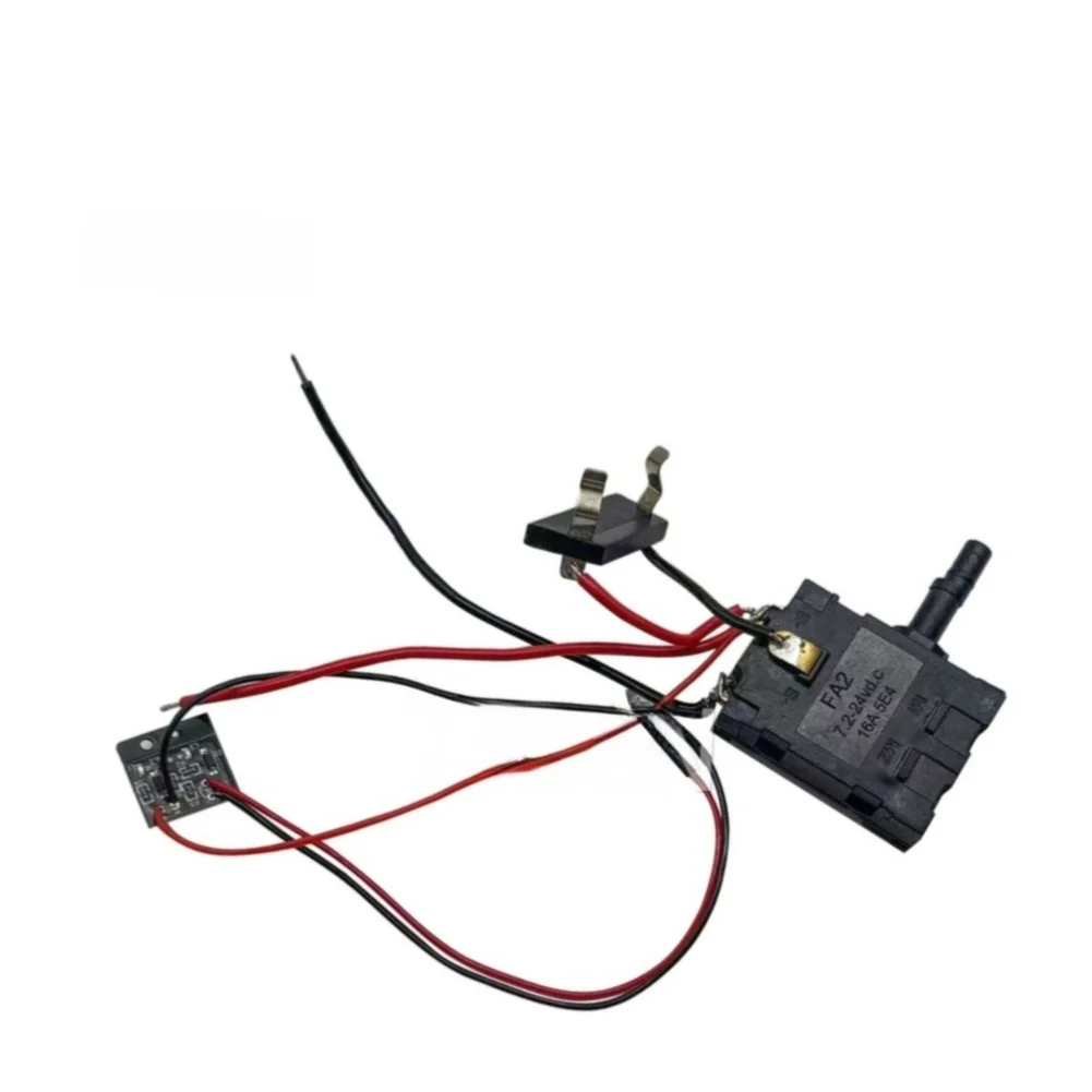 12V LED Illuminated Right Angle Electric Ratchet Wrench Switch for Vehicle Tools Plastic Housing 3.9 x 1.6 x 2.8 cm