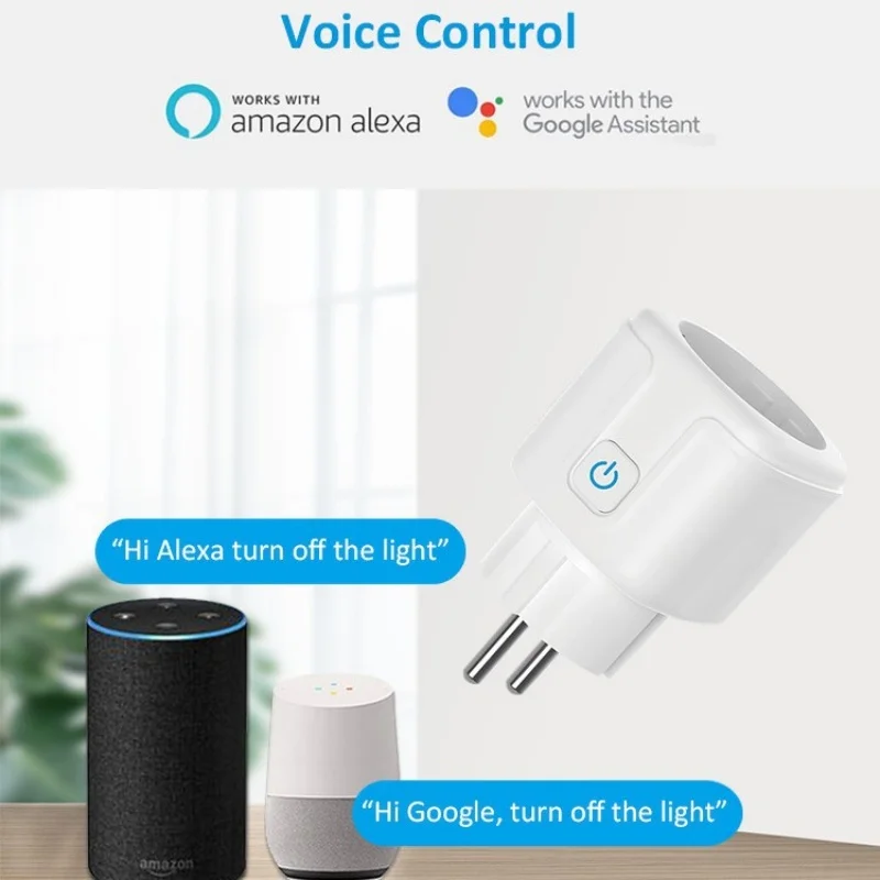 Tuya ZigBee Smart Plug 16A Smart Home Outlet EU Socket with Power Monitor Function Works with Alexa Alice Google Assistant 2025
