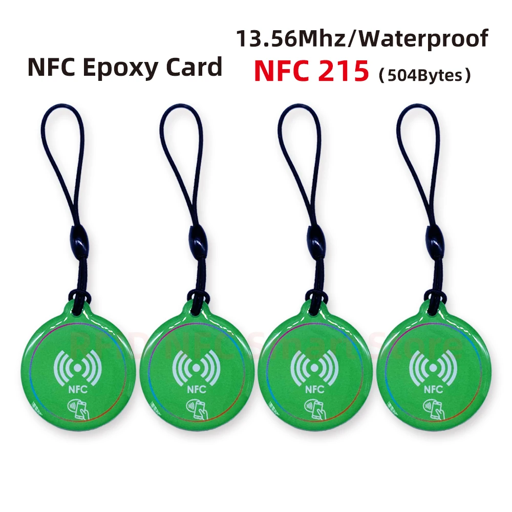 NFC Adhesive Dripping Card 13.56Mhz Smart Card 504Bytes Nt/ag 215 Tag Card Smart Business Card for All NFC Enabled Phone