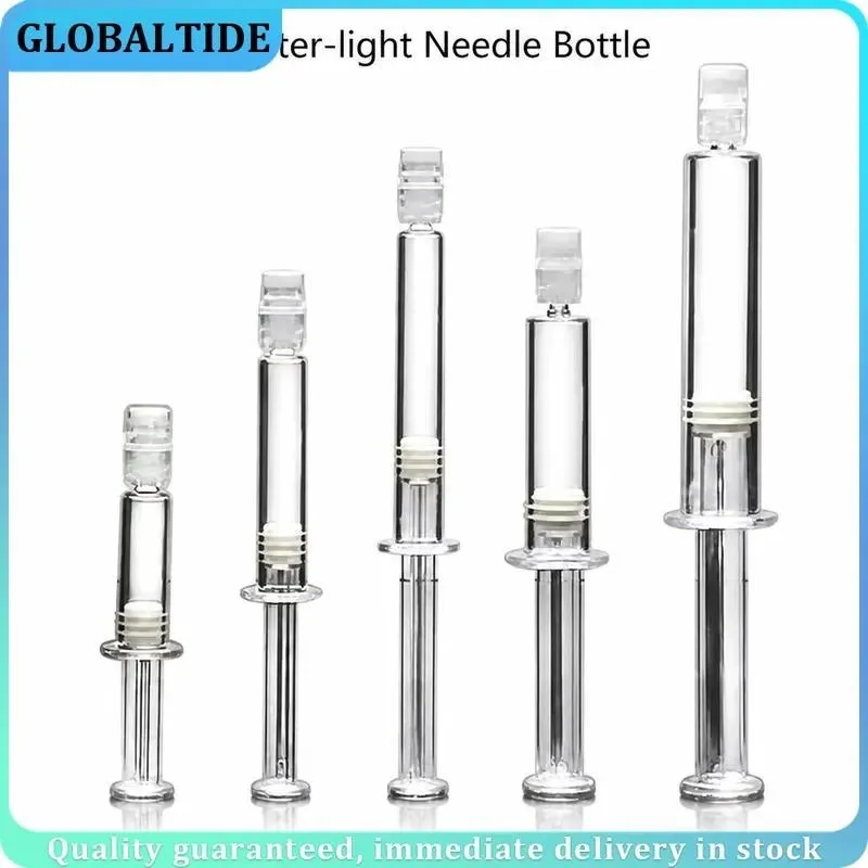 50pcs 1-10ML Empty Cosmetic Syringe Bottle Water Light Needle Serum Tube Eye Cream Container Cosmetic Essence