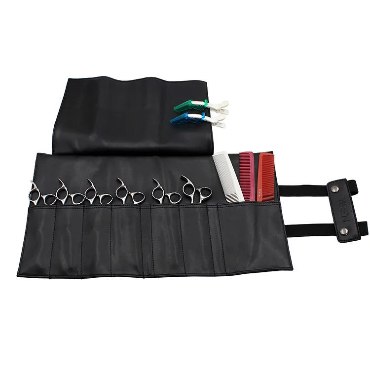 Salon Hairdresser Barber Holder Pouch Cases Hair Stylist Scissor Bag Tool Storage Roll Bag Groomer Pet Beautician Handheld Pack