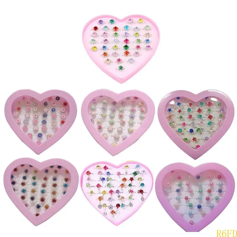 

R6FD Элегантная искусственная жемчужина/для кольца с казая Универсальная ткань ACCS 36pcs/b