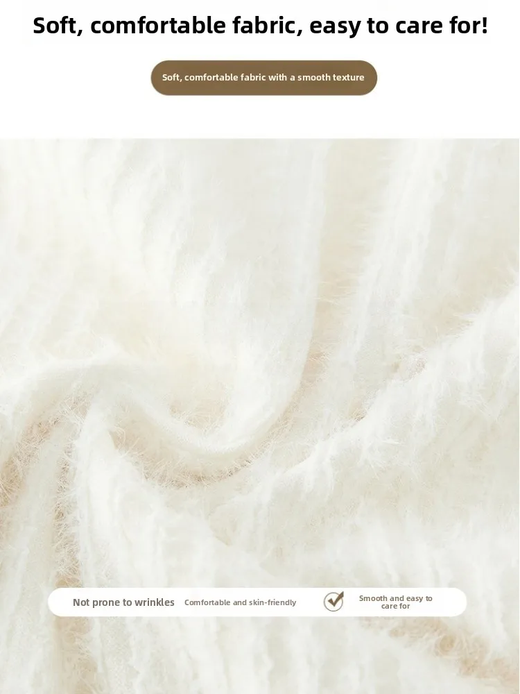 Princ Sle Gebreide f Rok Taart Ontwerp Zacht Plu Wit Kant Splitsen Herfst Winter Dames Faion Hoge Taille Paraplu...