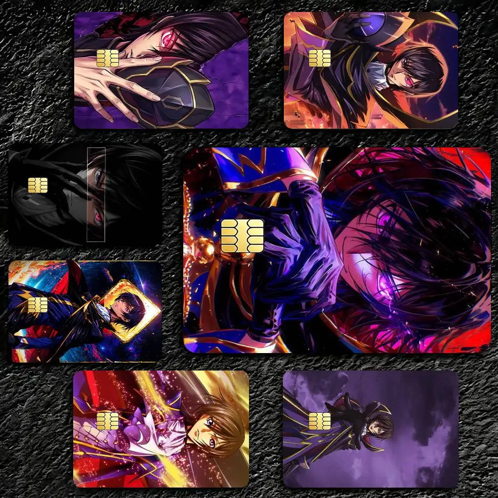 CODE GEASS Lelouch Rebellion Credit Card HD Stickers Premium matte film effectively prevents fingerprints and daily abrasion.