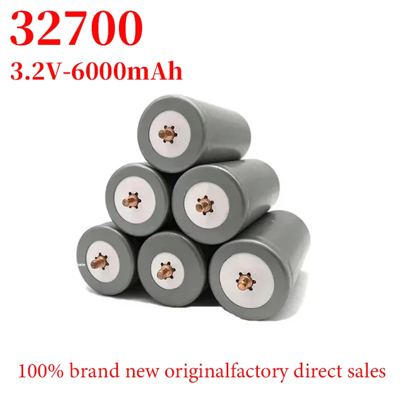 100% Original 32700 6000mah 3.2V Lifepo4 Rechargeable Battery High Quality Large Capacity Lithium Iron Phosphate Power Battery