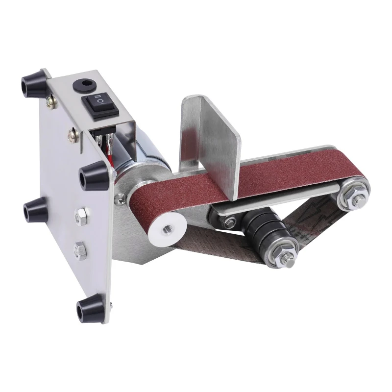 

Electric Mini Belt Sander Grinder Polisher Sharpener Polishing Grinding Machine, Adjustable Speed Wood Sanding Tool