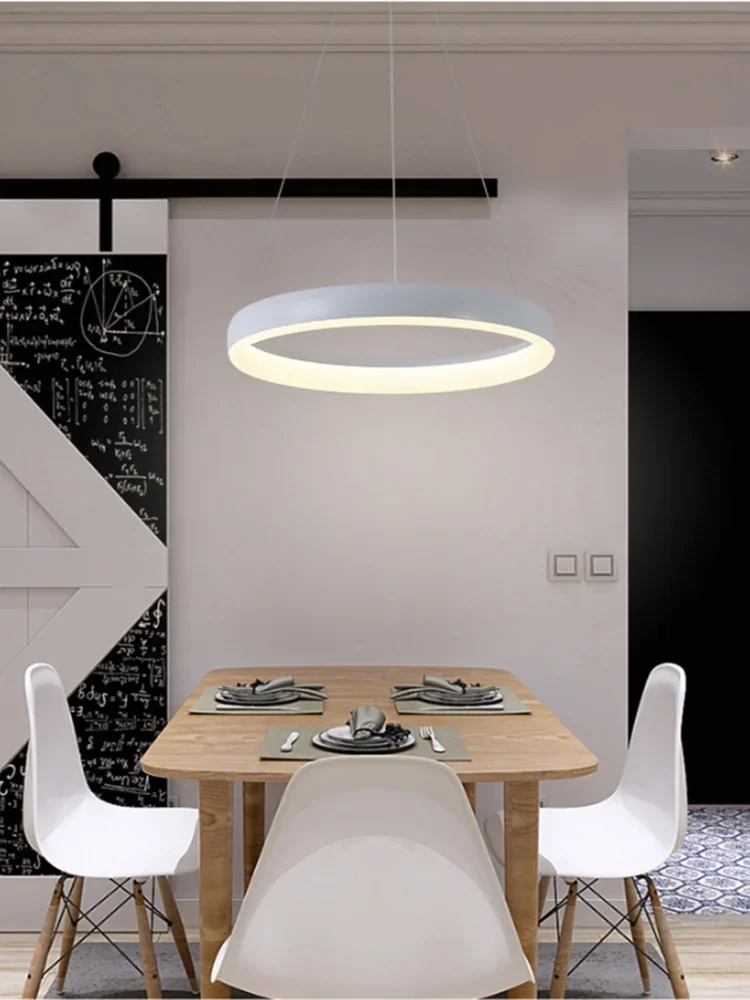 

Modern minimalist circular pendant light for living room, dining room, bedroom, LED pendant light YX815RW
