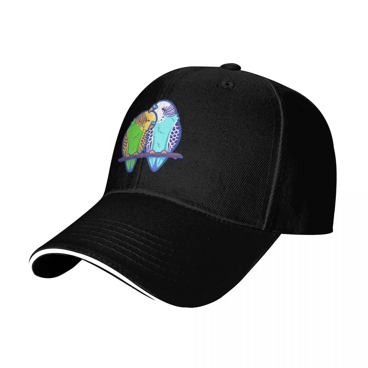 Budgie Buddies Baseball Cap hats on offer black Hats For Men Women's